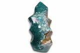 Colorful Polished Jasper/Agate Flame - Madagascar #383884-1
